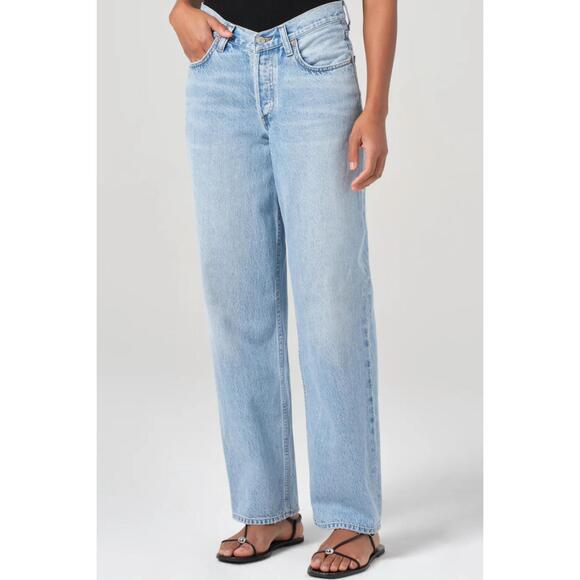 AGOLDE Denim - NEW AGOLDE v-front waist baggy pants in prevail